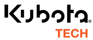 The Kubota Tech logo, with the word Kubota in black and the word Tech in orange.